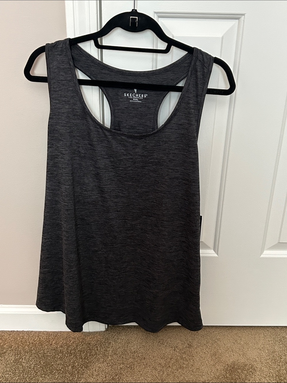 Skechers Women's Dark Charcoal Racerback Tank Top
